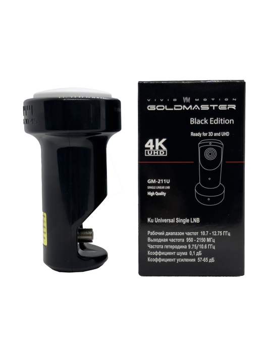 Спутниковый конвертор GoldMaster GM-141C круговой поляризации 4K, 3D ...