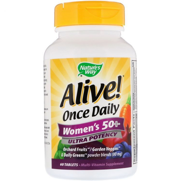 Мультивитамины для женщин в возрасте 50+ Nature's Way, Alive! Once ...