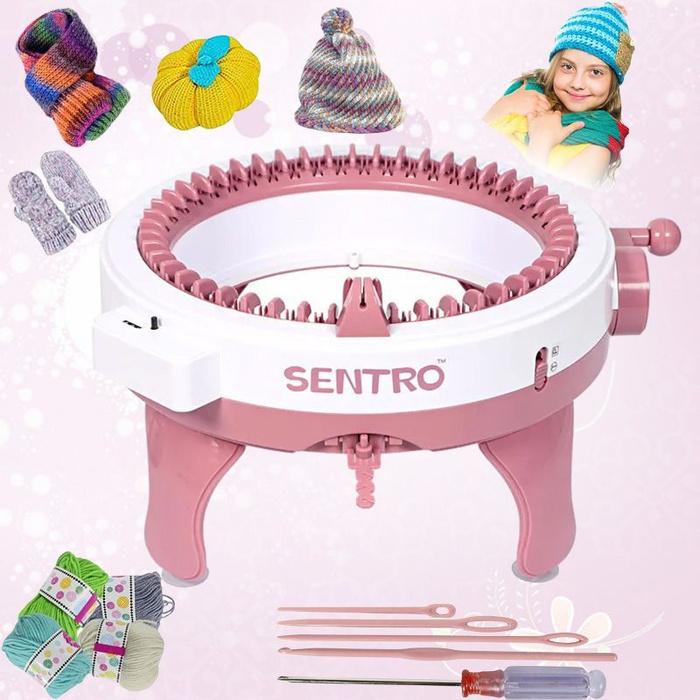 Вязальная машинка Sentro детская 48 петель с пряжей в комплекте ...