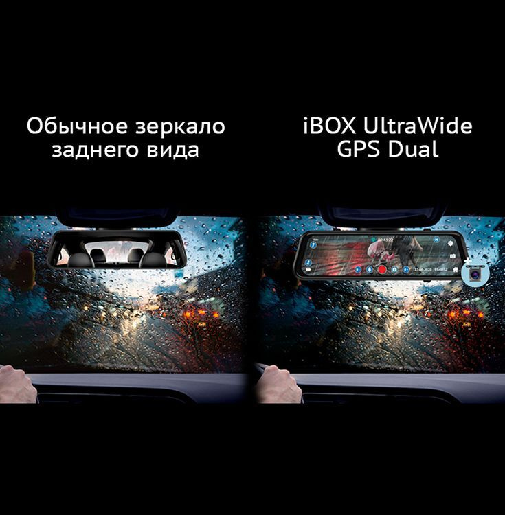 Купить Зеркало Видеорегистратор Ibox Ultrawide Gps Dual