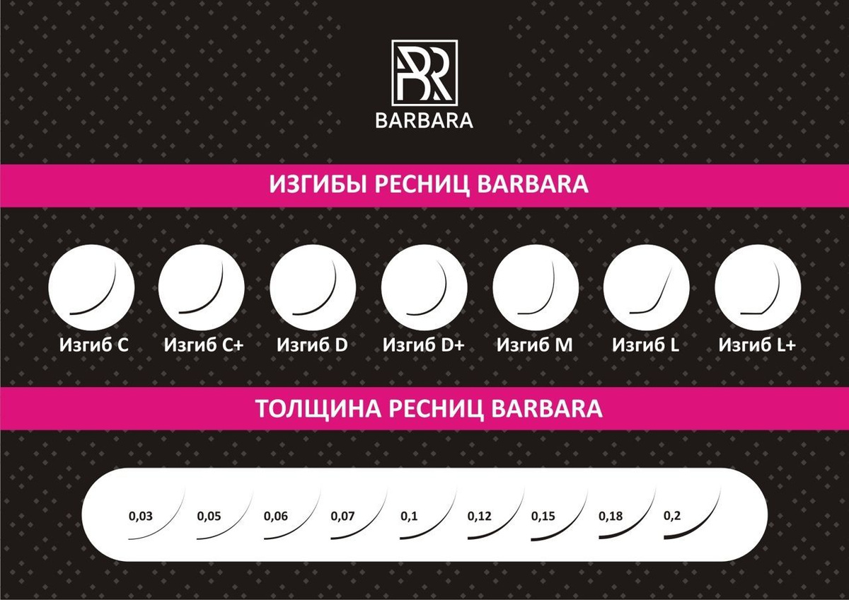 Изгибы ресниц BARBARA