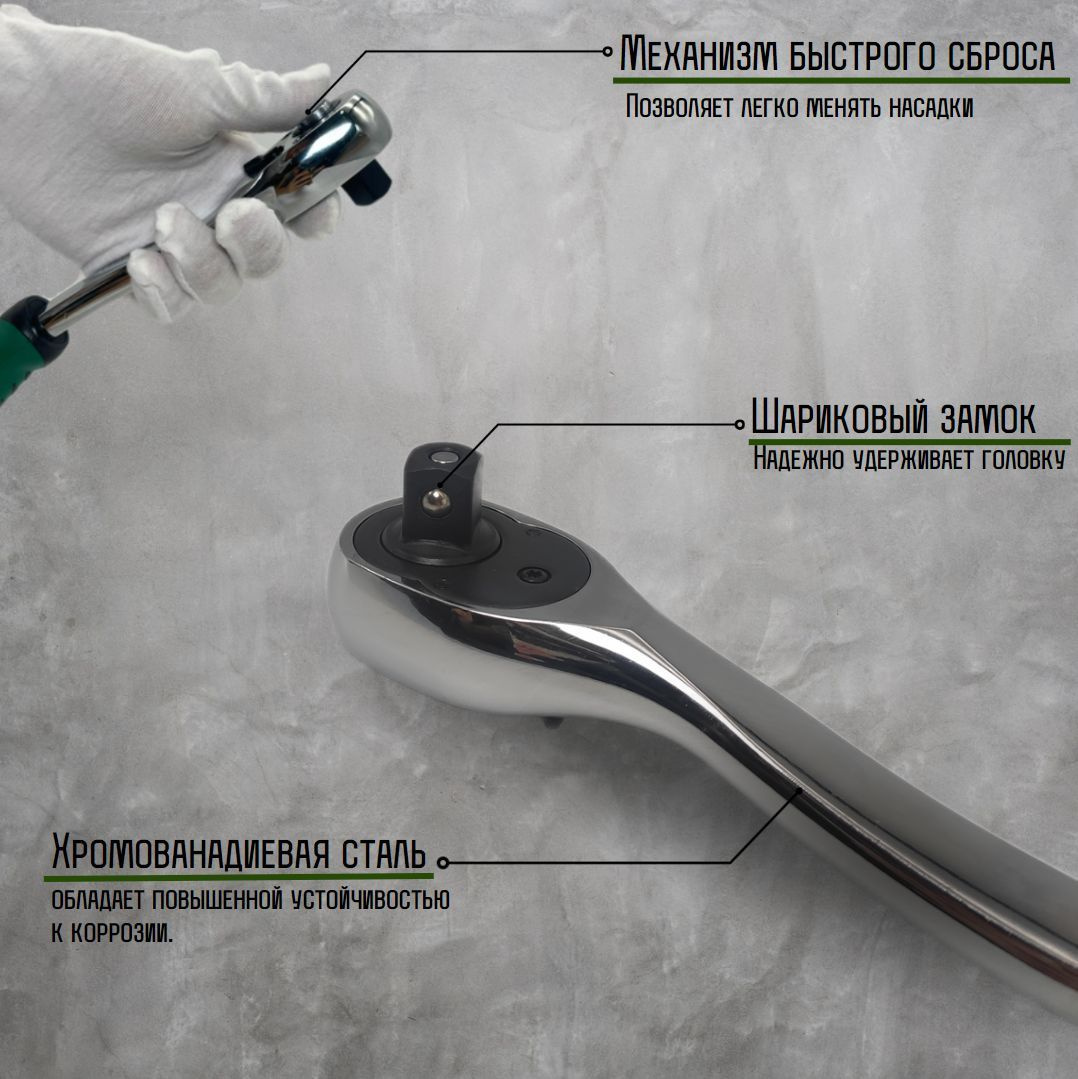 Набор профессиональных инструментов 219 предмета1/4" & 3/8" & 1/2 ...