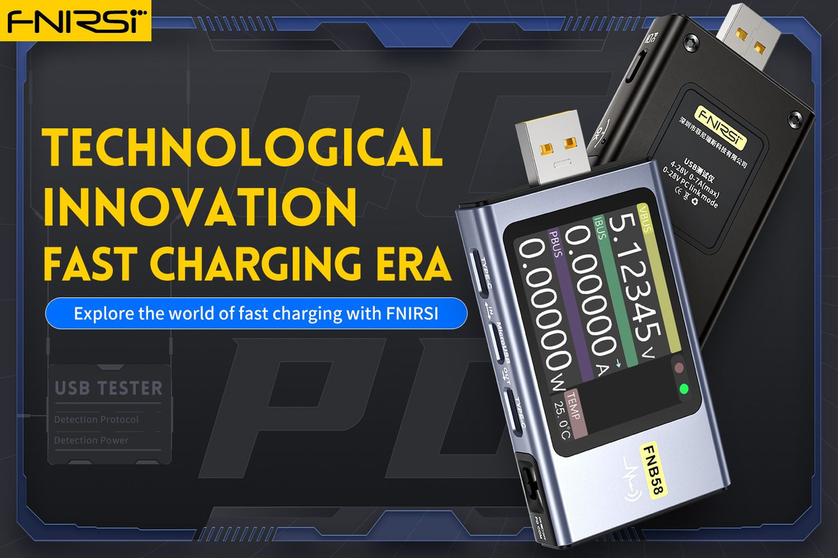 FNIRSI-FNB58 Тестер USB-вольтметра (версия Bluetooth), обнаружение ...