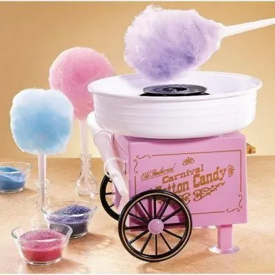 Аппарат для приготовления сладкой сахарной ваты Dirox Cotton Candy Maker розовый, розовый, фото 2