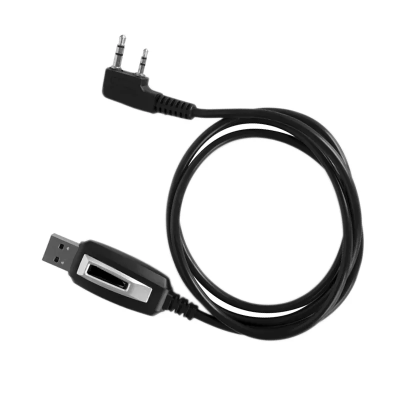 2-контактный USB-кабель для программирования рации UV-5R (черный) для записи частоты., черный, фото 6