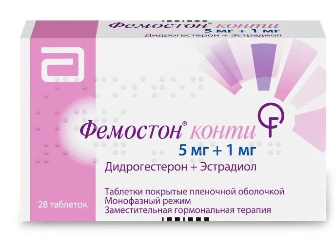 Фемостон 1/5 Конти, таблетки в пленочной оболочке, 28 шт., 28 шт