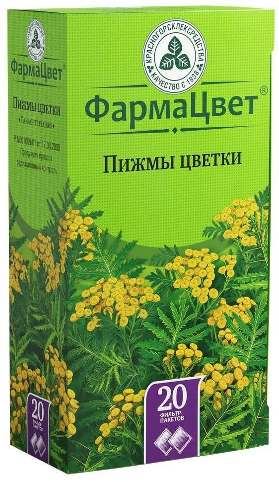 Пижмы цветки, пакетики 1.5 г, 20 шт., 1,5 г, 20 шт