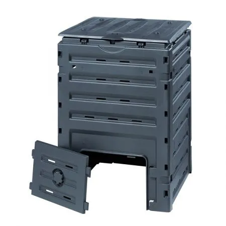 Компостер садовый GRAF ECO-MASTER 450 л, черный контейнер пластиковый для сада бочка для компоста., 450 л, фото 5