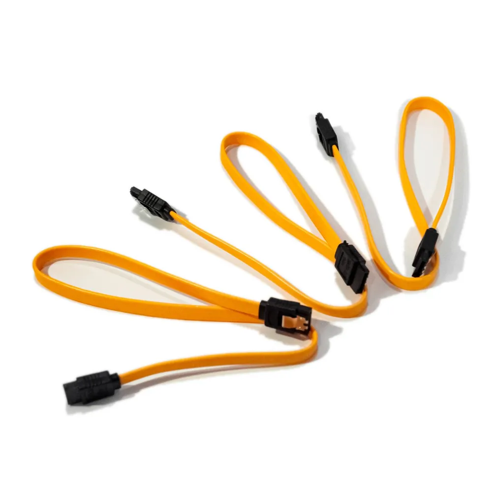 Провод SATA 6Gb 40см (желтый) 3шт., 6 ГБ, 3 шт