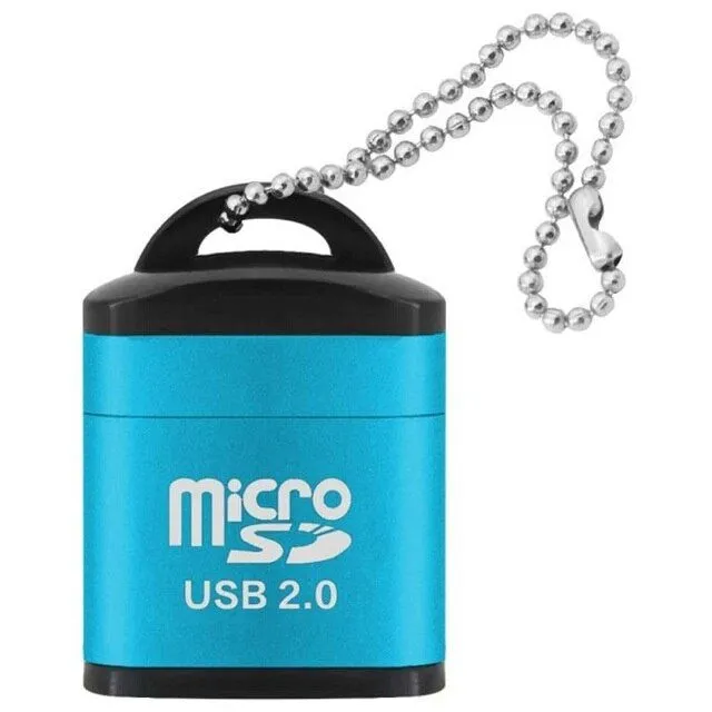 Мини картридер для карт micro SD через порт USB, переходник MicroSD, адаптер, вариант, фото 3