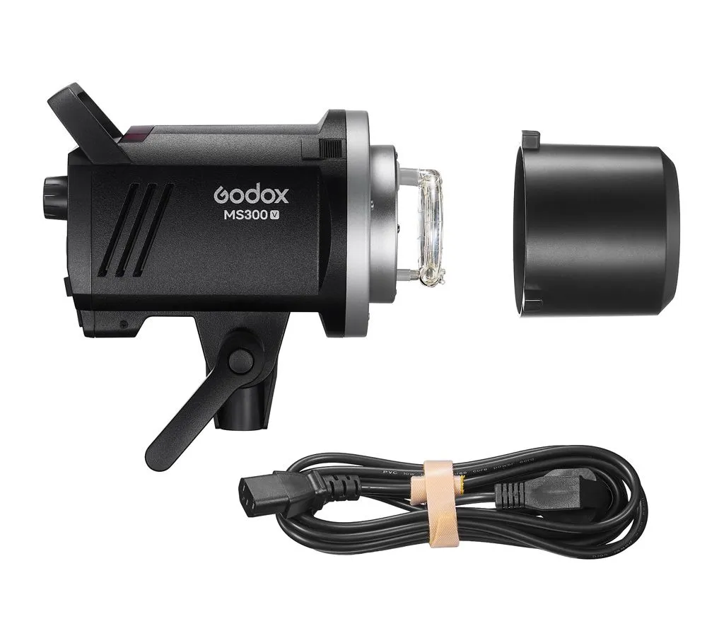 Вспышка студийная Godox MS300V Bowens (студийный моноблок), поддержка 2.4G X, свет для фото, Моноблок 300 Дж, фото 4