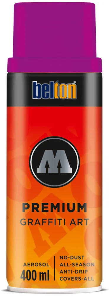 Аэрозольная краска для граффити и дизайна Molotow Belton PREMIUM NEON #234-1 / 327356 neon violet, фиолетовый