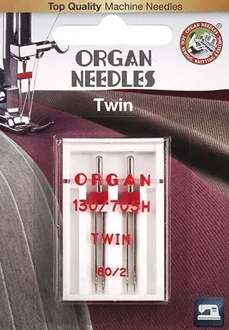 Иглы ORGAN двойные 2-80/2 Blister, вариант