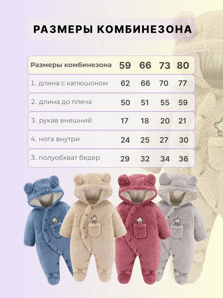 Комбинезон утепленный Новорожденка и малыши, вариант, фото 2