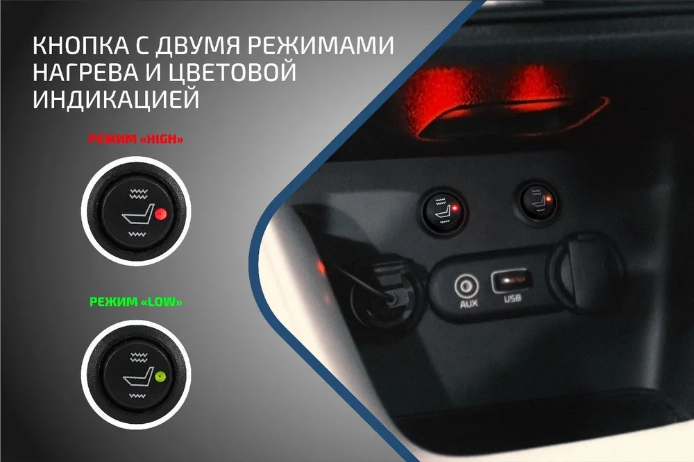 Встраиваемый подогрев Nexar на сидения автомобиля, инфракрасный, 2 комплекта, 4 пластины, ST-SH-UN-5.2, вариант, фото 5