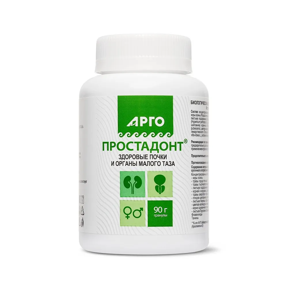 Простадонт гранулы 90 гр Биолит Арго. Для предстательной железы и мочеполовой системы мужчин и женщин, 90 г, фото 4