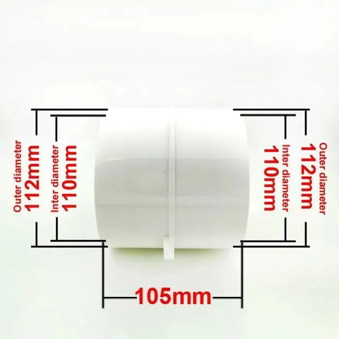 PVC Обратный клапан вентляционного канала туалета 110mm-110mm, вариант, фото 2