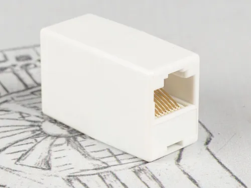 Проходной адаптер для RJ-45(8P8C) Cat 5e