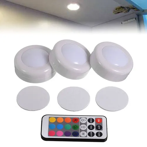 3 шт RGB светодиодный ночник для шкафов
