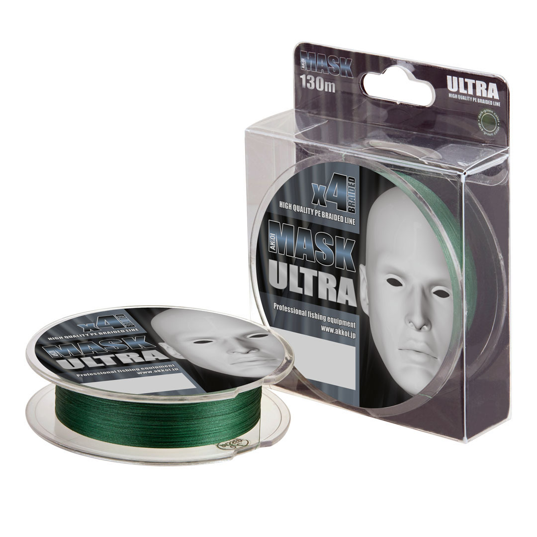 Леска плетёная AKKOI MASK ULTRA X4-110 (green) d0,06mm
