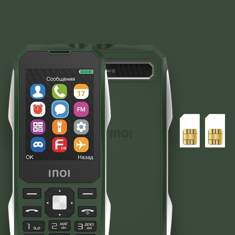 Мобильный телефон INOI IN105, черный - купить по выгодной цене в интернет-магази