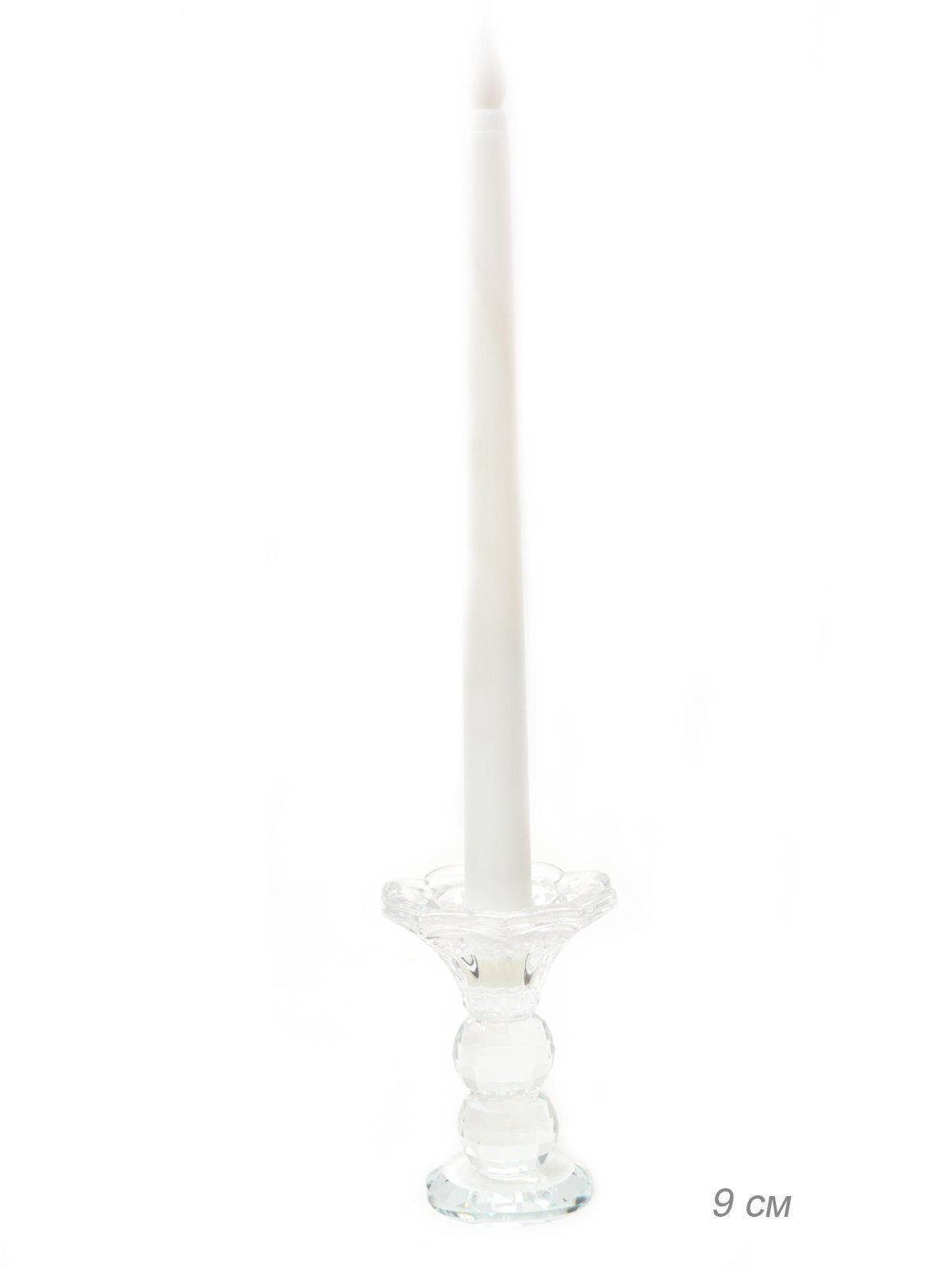Подсвечник стеклянный 9 см Подсвечник стеклянный 9 см