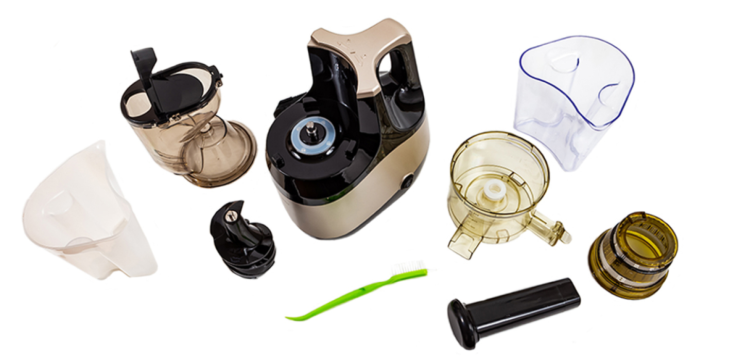 Соковыжималка шнековая Pioneer с реверсом и системой капля-стоп, 150 Вт ...