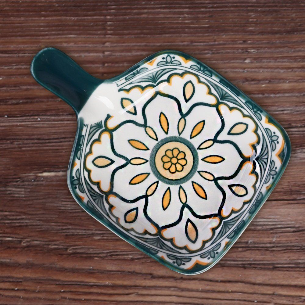 Форма для запекания, 12х8,5х2 см, зелёная