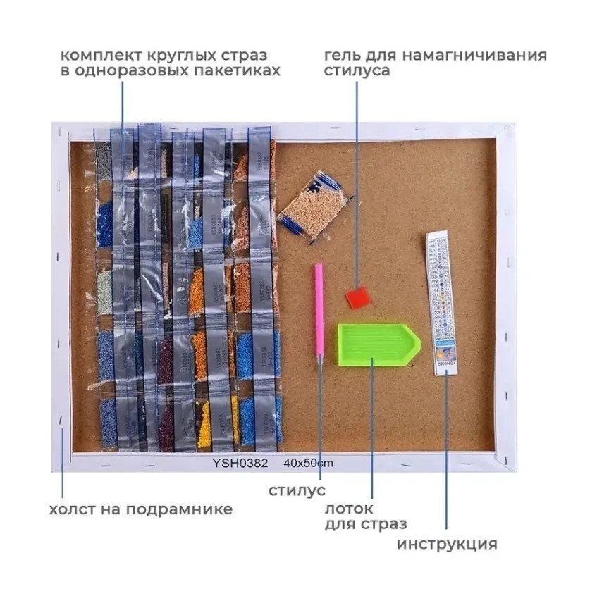 Картина из страз / Алмазная мозаика на холсте Картина из страз / Алмазная мозаика на холсте