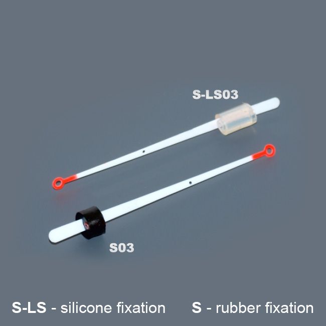 Кивок лавсановый на силиконе NOD S-LS03 (80 мм, жёсткость 0,35)