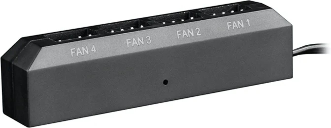 DEEPCOOL FH-04 Hub 1 TO 4 Case Fan Small 4p Power Supply hub Intelligent Speed Regulation With Mounting Sticker