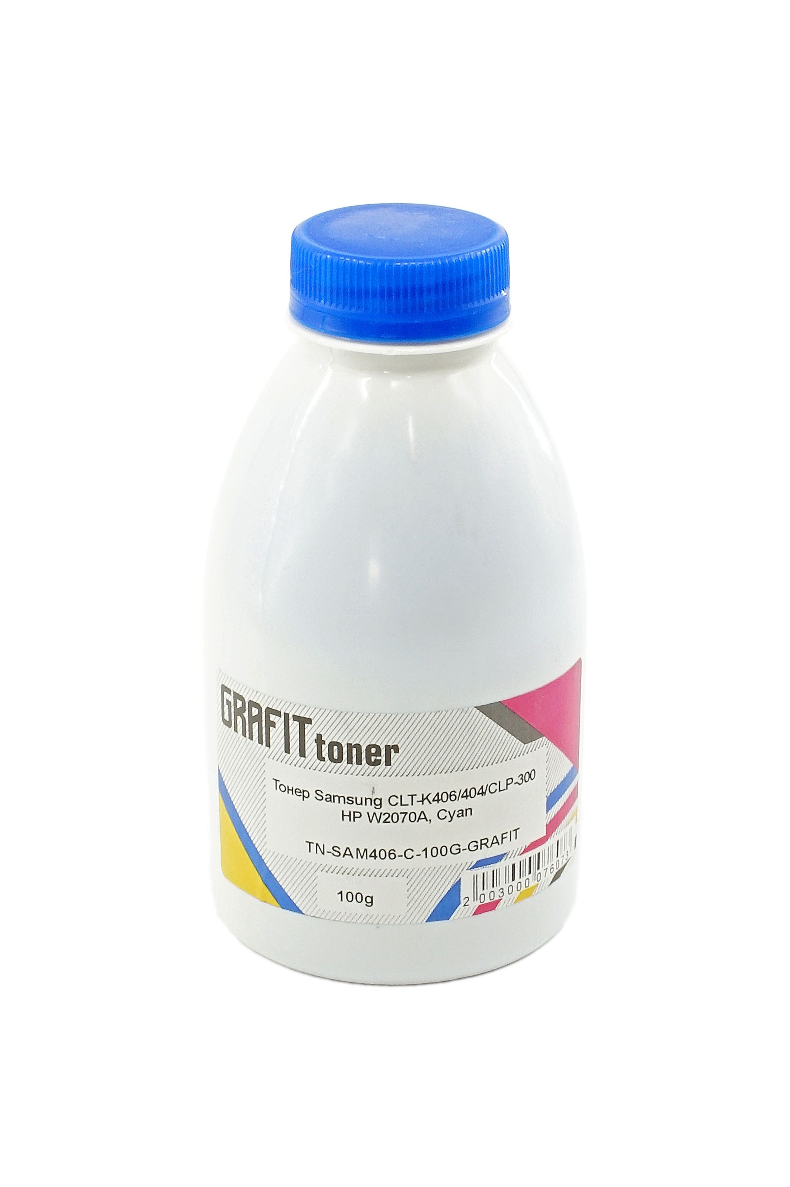 ТонердляSamsungCLT-C406/404/CLP-300,HPW2071A,Cyan,100г,GRAFIT