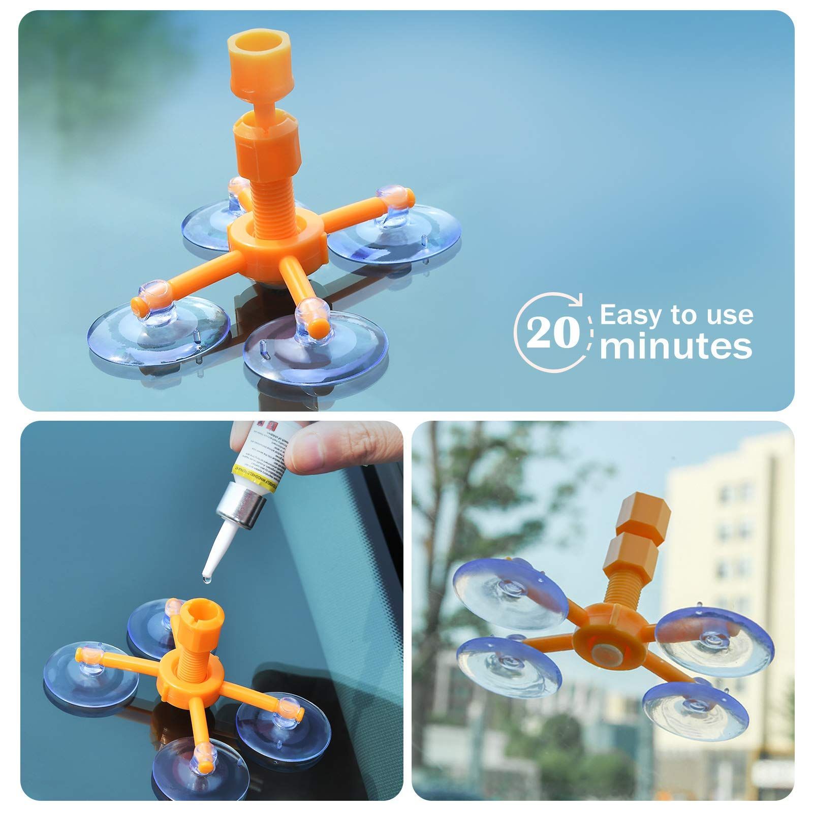 Набор для ремонта лобового стекла автомобиля, герметик автомобильныйдля ...