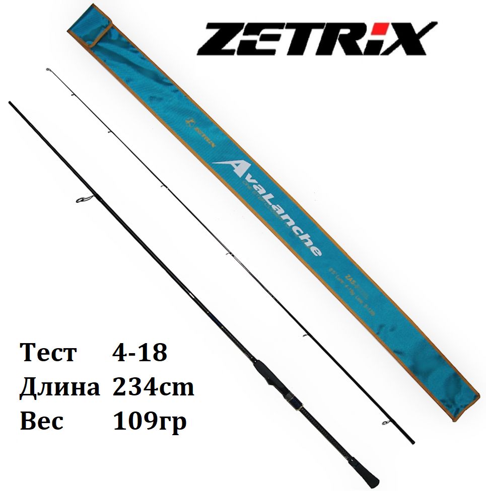 Спиннинг ZETRIX Avalanche ZAS секций 2, от 4 гр до 18 купить c