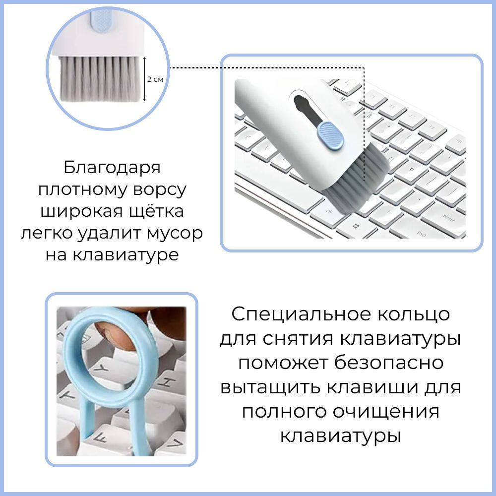 Щетка для электроники Многофункциональная щетка для чистки наушников ...