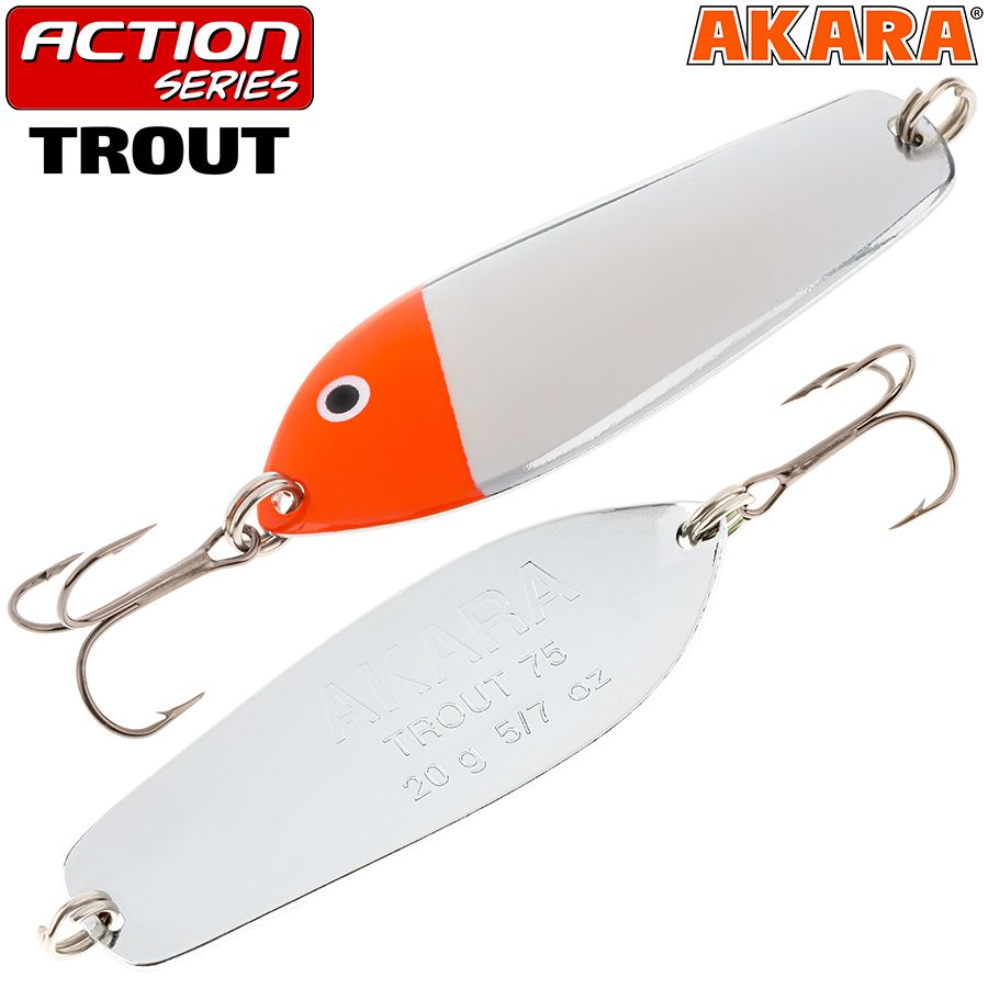 Блесна колеб. Akara Action Series Trout 85 26 гр. 3-Sil