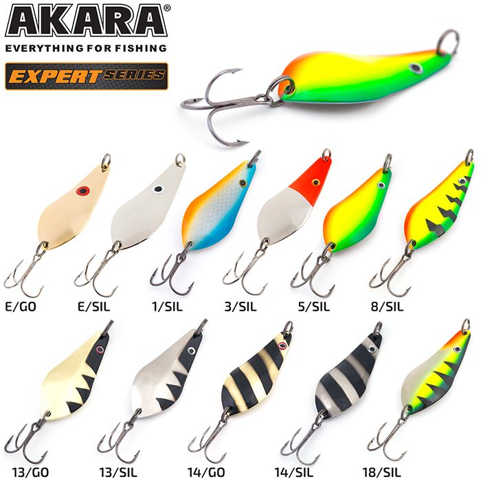 Блесна колеб. Akara Expert Атом 65 мм 18 гр. 18/SIL