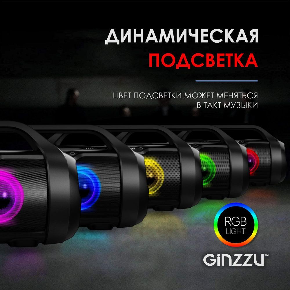 Беспроводная колонка Ginzzu GM-984G - купить по доступным ценам в ...