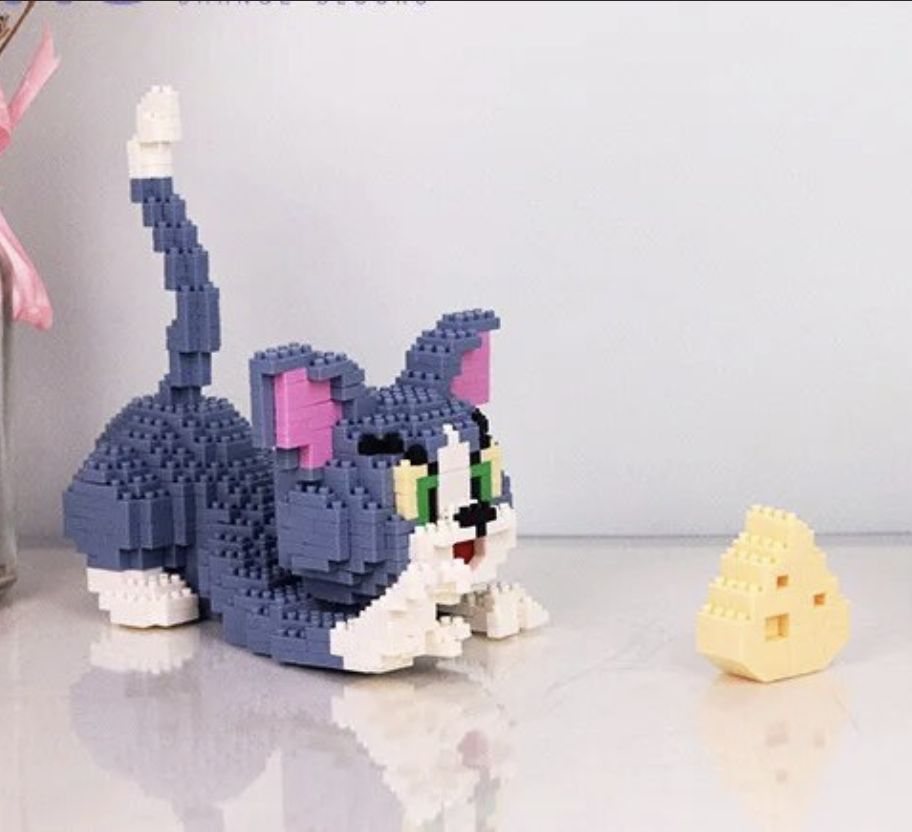 3D конструктор Том и Джерри из 1524 миниблоков, сборная модель для ...