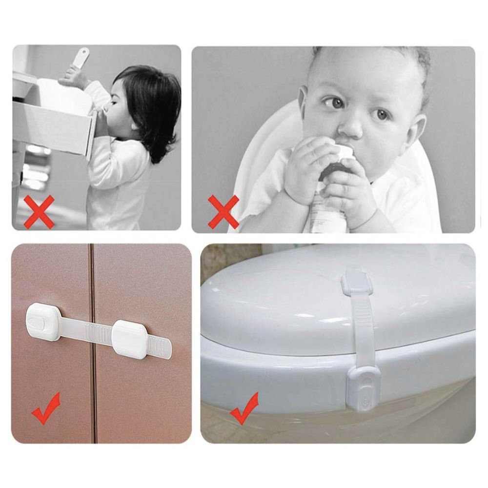 Блокираторы дверей и ящиков детские 6 шт, защита от детей на ящик ...