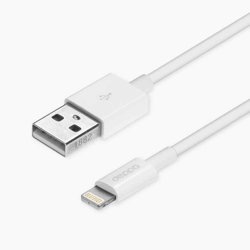 Сертифицированный кабель USB - Lightning 8-pin MFI, длина 1.2м, для смартфона планшета наушников, белая #1