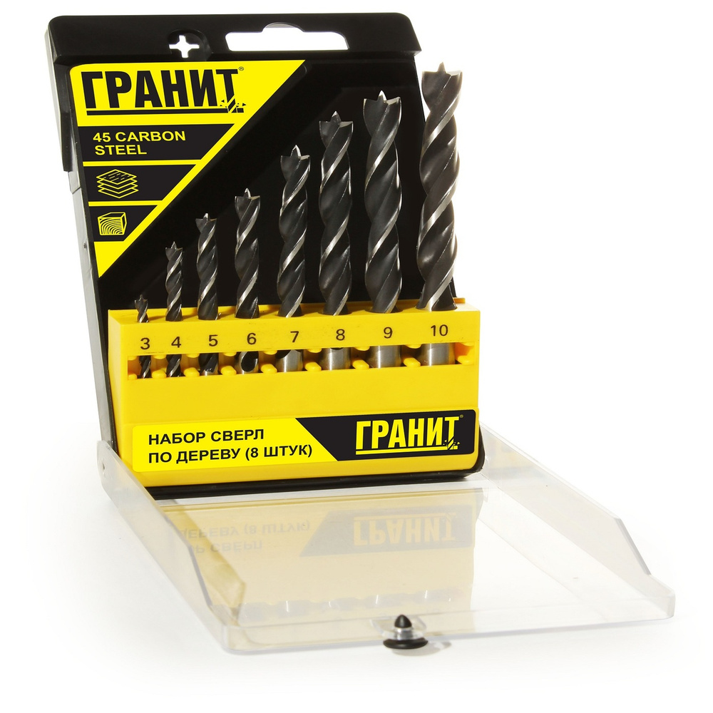 Набор сверл по дереву 8 шт., 700002 - купить по выгодной цене в ...