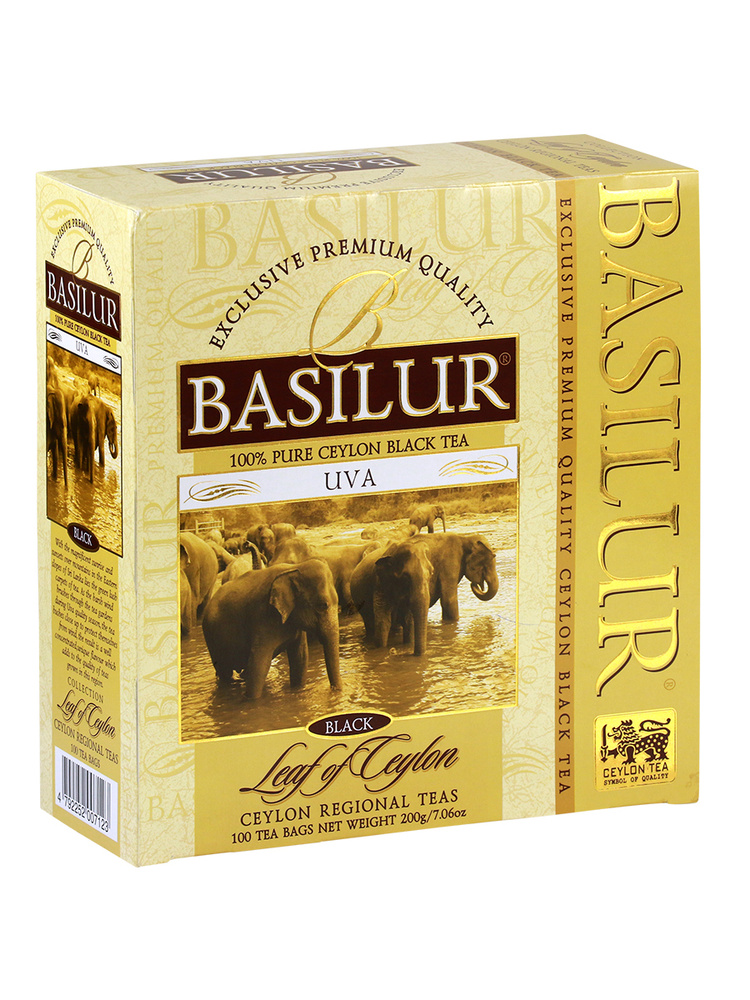 Чай Basilur ЛИСТ ЦЕЙЛОНА "Uva" (Ува), 100 пакетиков - купить с ...