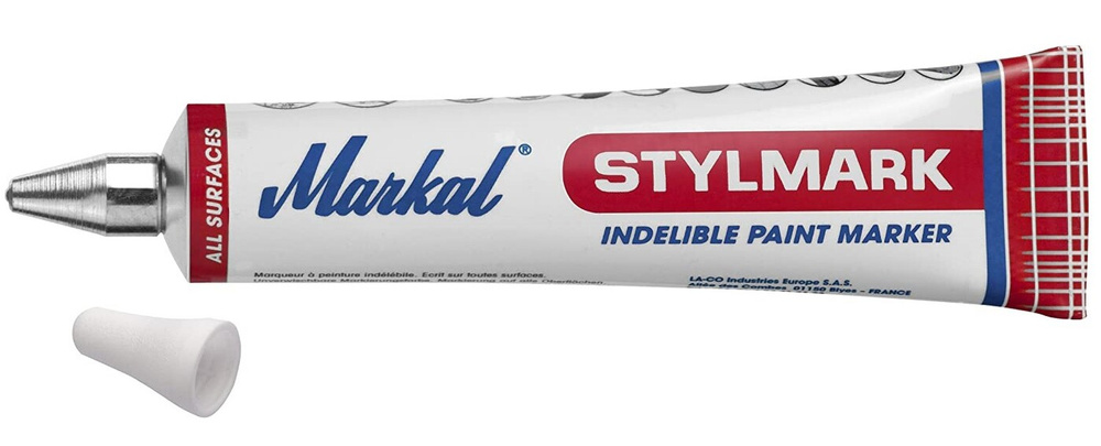 Нестираемый маркер паста Markal Stylmark, 3 мм, белый - купить с ...