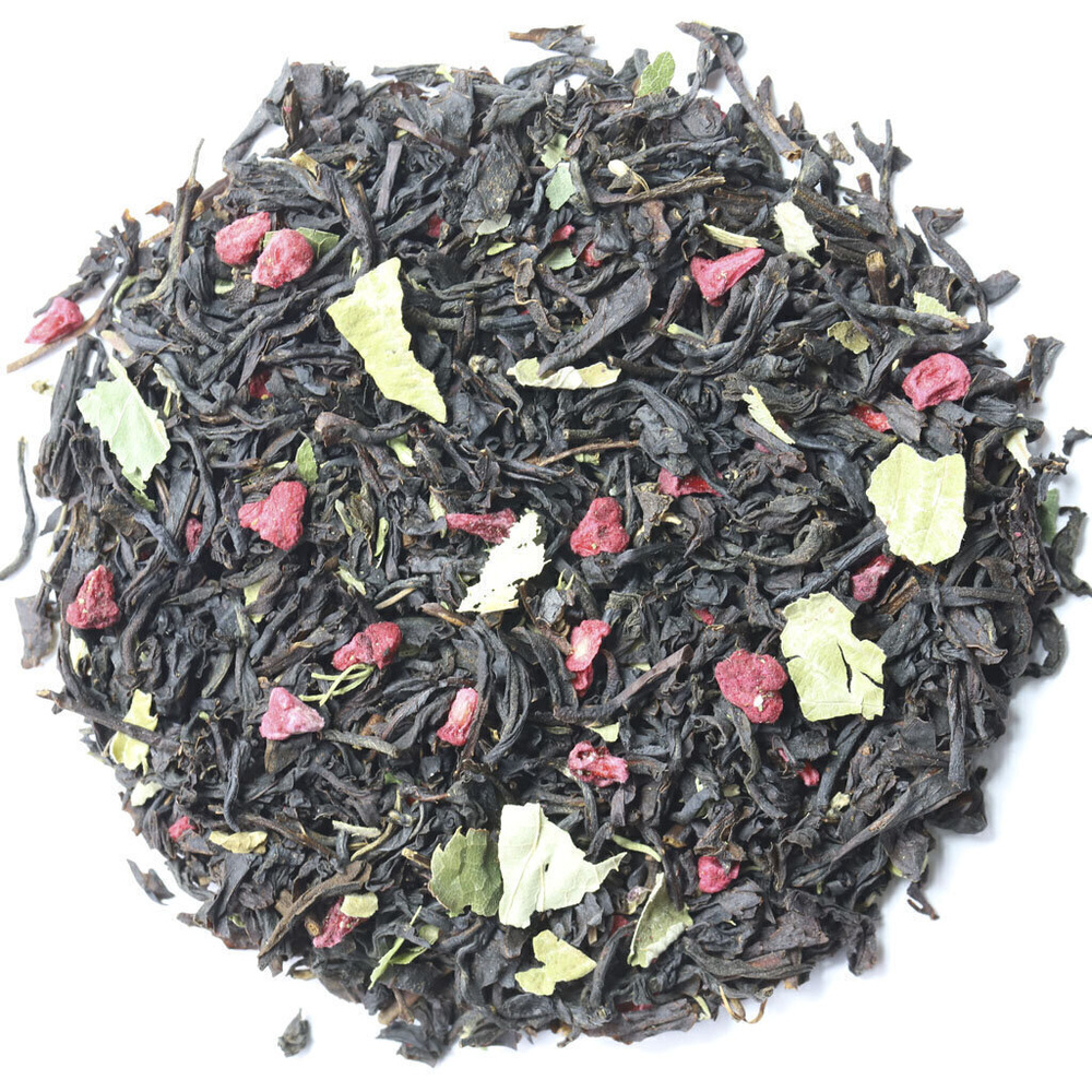 Черный чай Малина с медом и чабрецом (Индийский чай, Ассам) от Подари чай, 100 г  #1