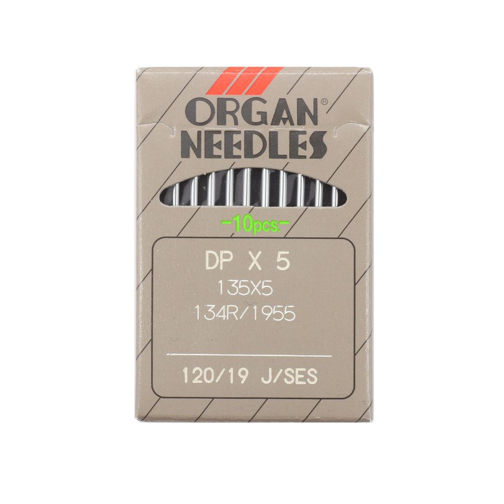 Иглы для швейных машин ORGAN DP*5/120 SES, 10 шт/упак - купить с доставкой  по выгодным ценам в интернет-магазине OZON (235352432)