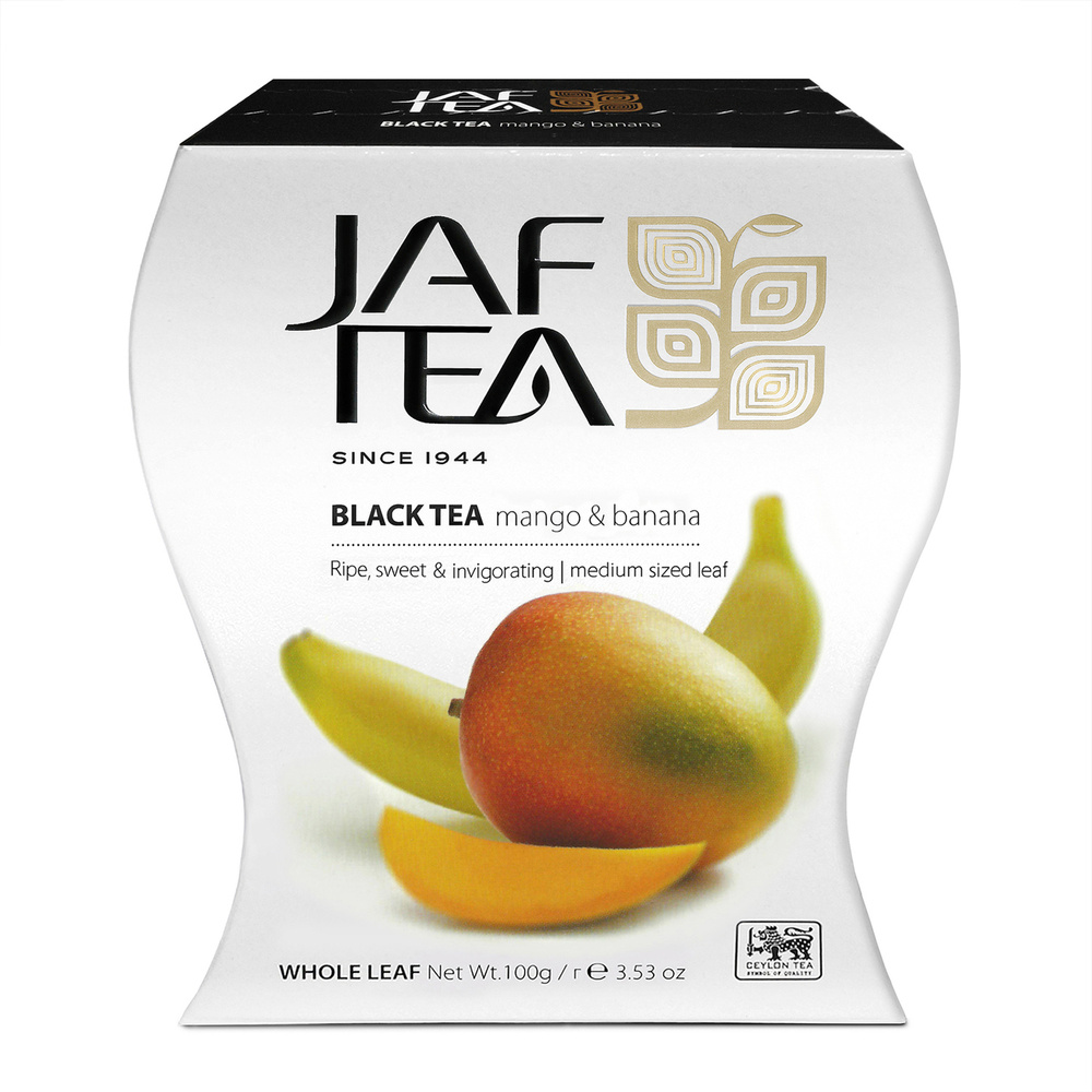 Чай цейлонский Jaf Tea "Mango Banana" 100 г. чёрный с ароматом манго и банана  #1