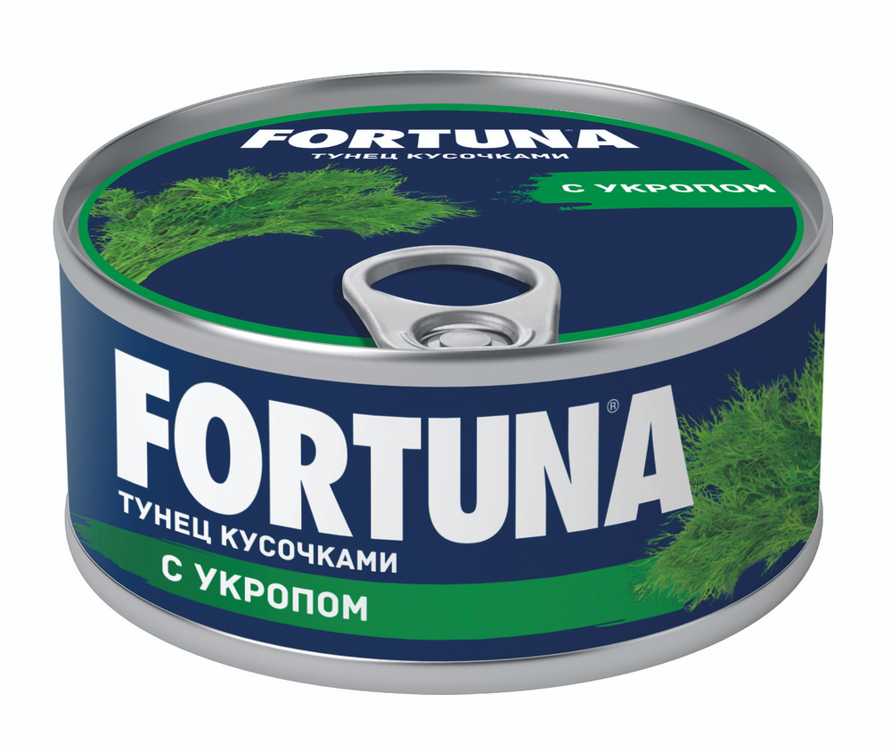 Тунец Fortuna кусочками с укропом, 185 г #1
