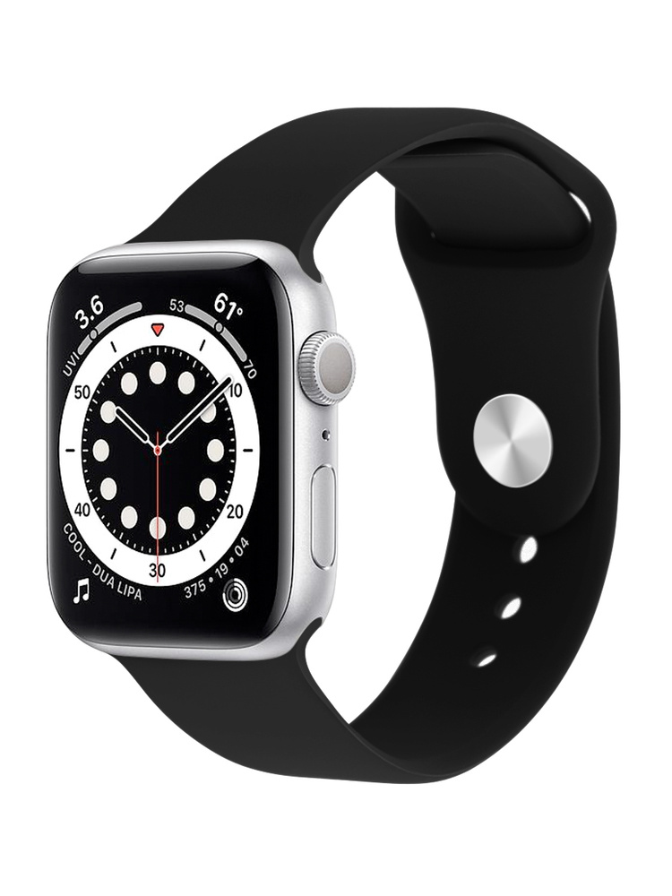 Силиконовый ремешок для Apple Watch 38 мм/40/41 mm, размер SM series 1 2 3 4 5 6 7 8 9 /SE/SE 2022 (для #1