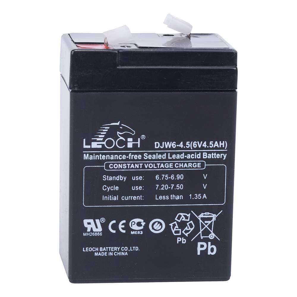 Свинцово-кислотный аккумулятор LEOCH DJW6-4.5 ( 6V 4.5Ah) для детского электромобиля/ИБП/аварийного освещения #1